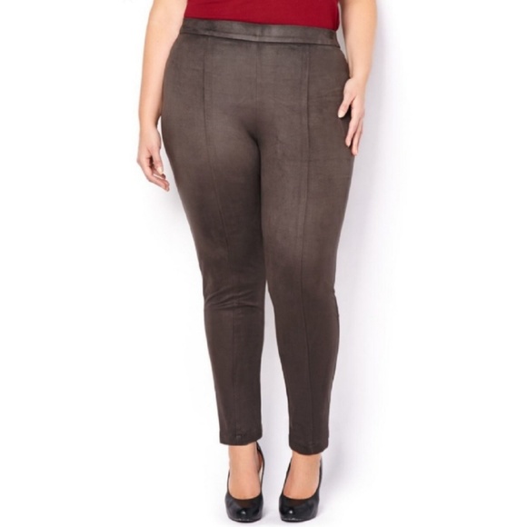 Faux Suede Leggings Plus 